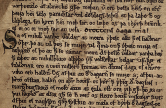 Síða úr Íslensku hómilíubókinni