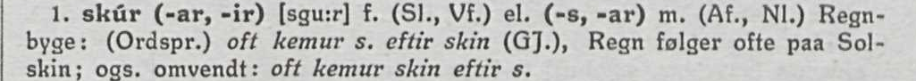 Úrklippa af orðabókarskilgreiningu. Nánari upplýsingar í hlekk á bak við mynd.